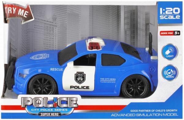 Policajné auto - svetlo, zvuk
