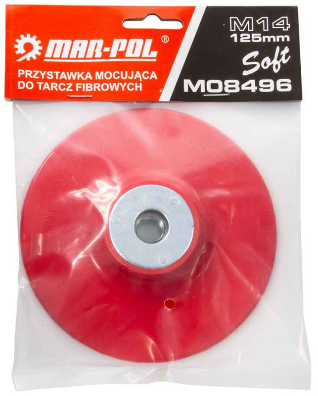 Kotúč unášací fíbrový 125 mm, závit M14, mäkky MAR-POL 4