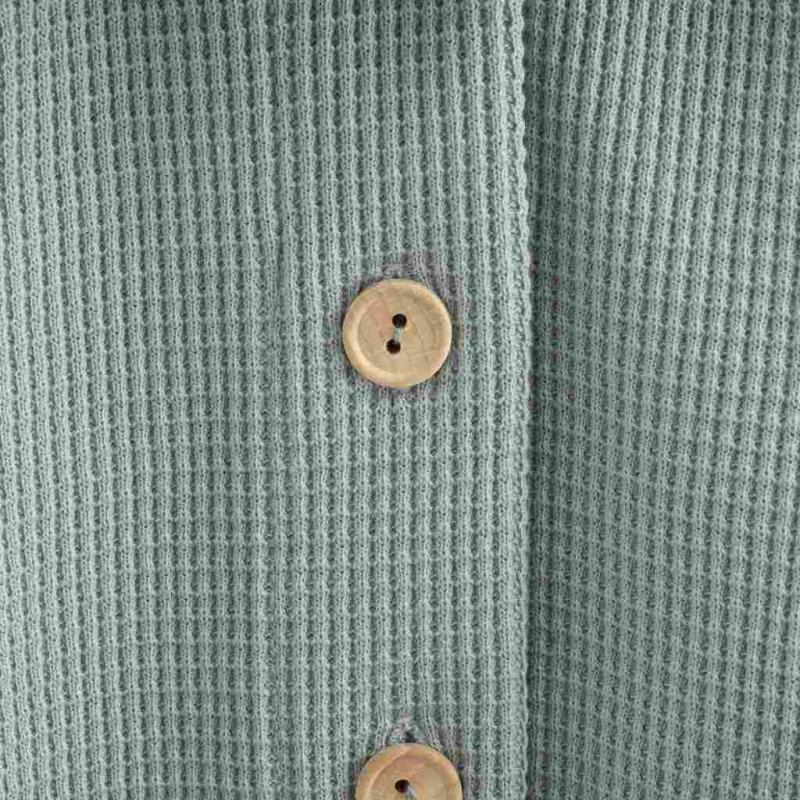 Dojčenský kabátik na gombíky New Baby Luxury clothing Oliver sivý 56 (0-3m)