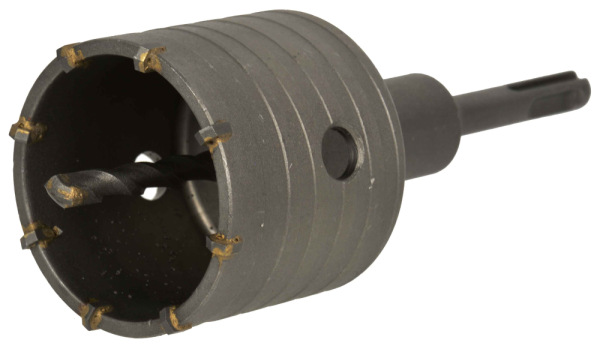 Korunka vykružovacia SK, 80 mm, závit M22 s adaptérom SDS plus, GEKO 4