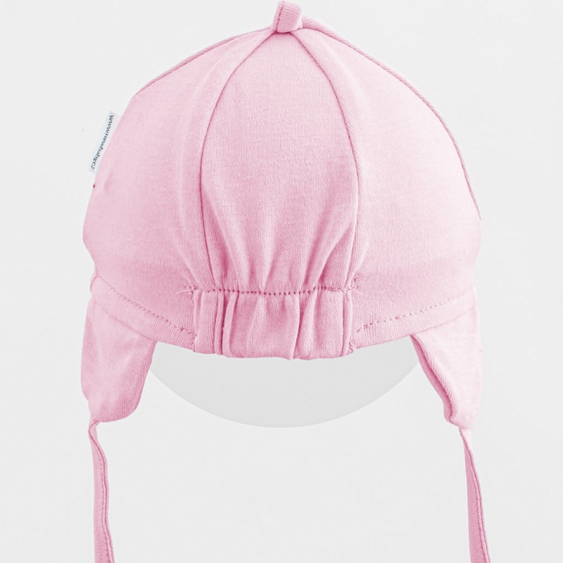 Detská bavlnená čiapka so šiltom New Baby Casually dressed ružová 68/74 1