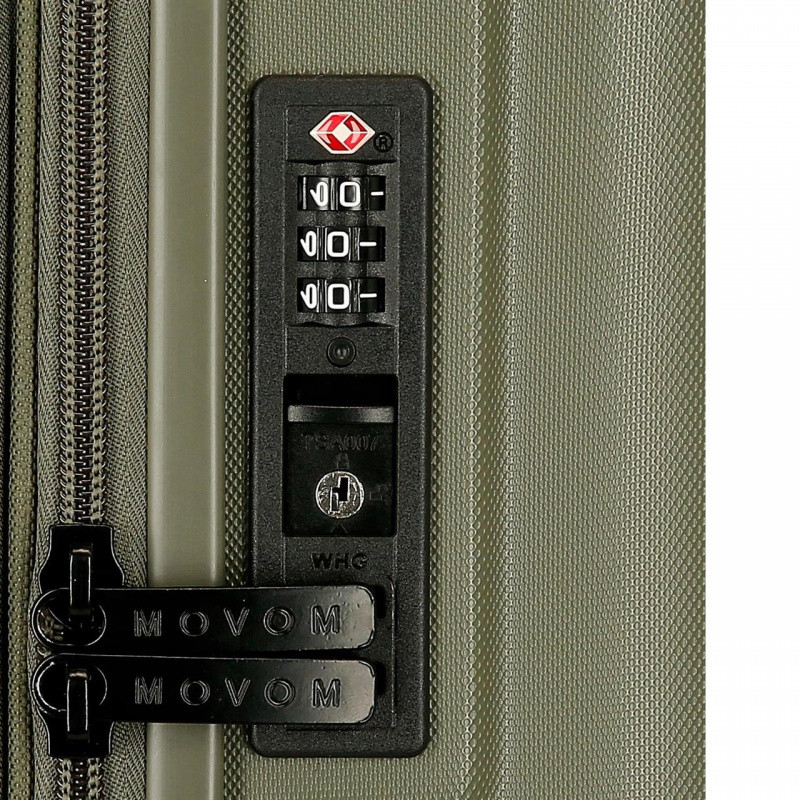 MOVOM Wood Khaki, Škrupinový cestovný kufor, 68x48x27cm, 68L, 531926A (medium) 2