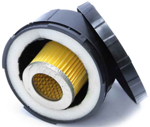 Vzduchový filter do 200 litrových kompresorov , závit M32, priemer 13 cm, MAR-POL 2