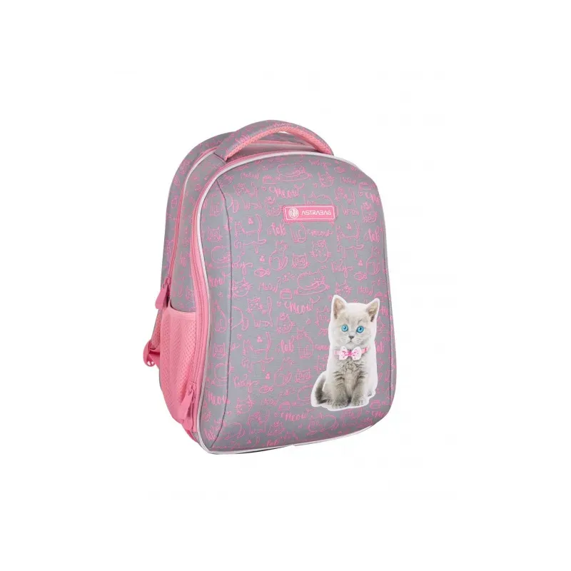 ASTRA ASTRABAG Anatomická školská taška / batoh PINK KITTY, AS2, 501022003