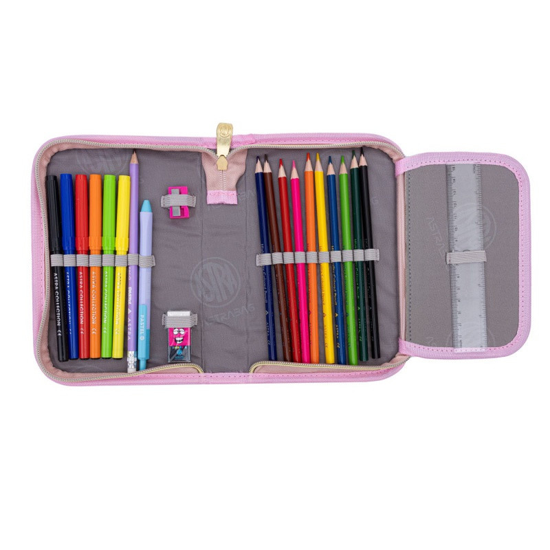 Vyklápací peračník s náplňou AstraBAG FLUFFY UNICORN, AC11, 503024084 4