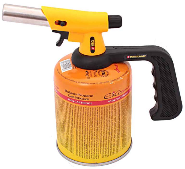 Horák na plynovú kartušu s rukoväťou, závit 7/16", PRO-TECHNIK 5