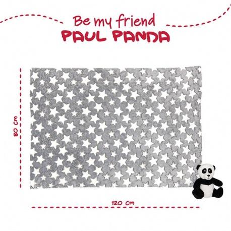 PERLETTI BE MY FRIEND, Plyšová hračka PANDA + Fluffy deka 120x80cm, 13070