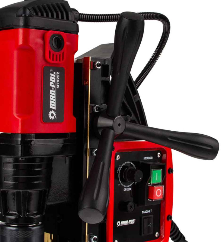 Vŕtačka s magnetickým stojanom 1480 W, sila upnutia 11 500 N, regulácia otáčok, MAR-POL 2