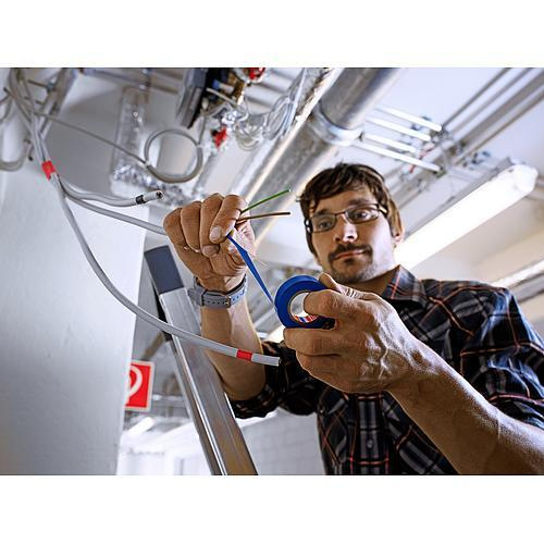 Páska tesa® PRO tesaflex®, elektroizolačná, lepiaca, sPVC, 19 mm, žlto-zelená, L-20 m 2