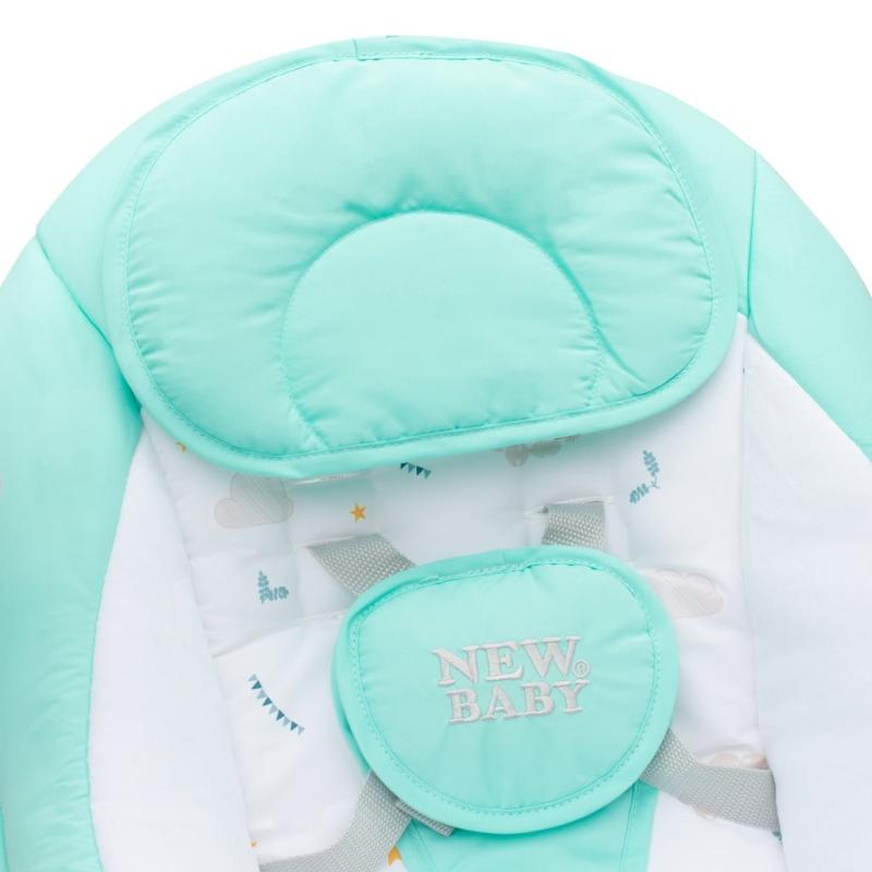 Detské hojdacie lehátko NEW BABY TEDDY Mint