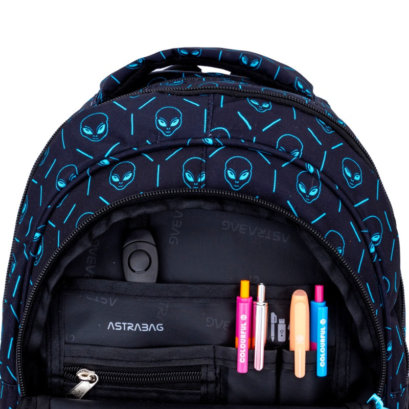 Školský batoh pre prvý stupeň AstraBAG NEON UFO, AB330, 502025012 5