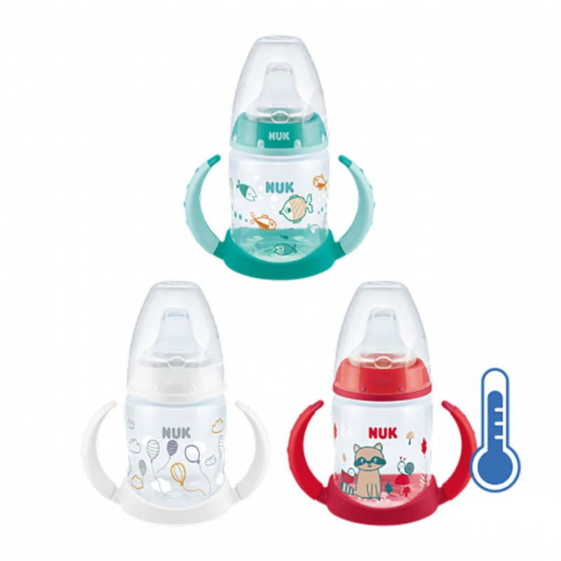 Dojčenská fľaša na učenie NUK s kontrolou teploty 150 ml červená 2