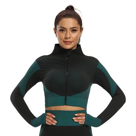 Yoga Sense fitness set dámsky zelená tm. 4