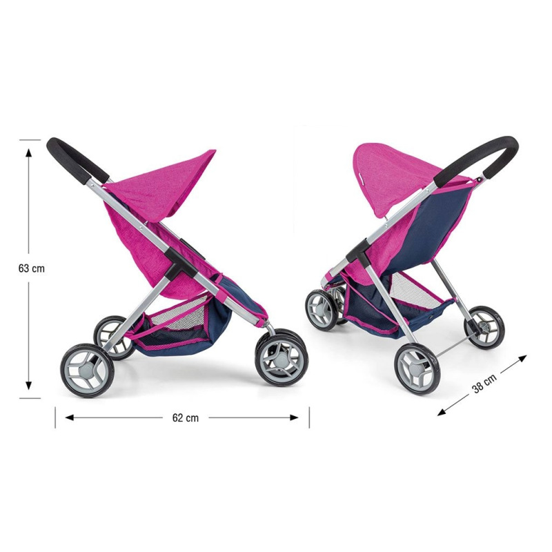 Detský golfový kočík pre bábiky Milly Mally Susie Prestige Navy 4