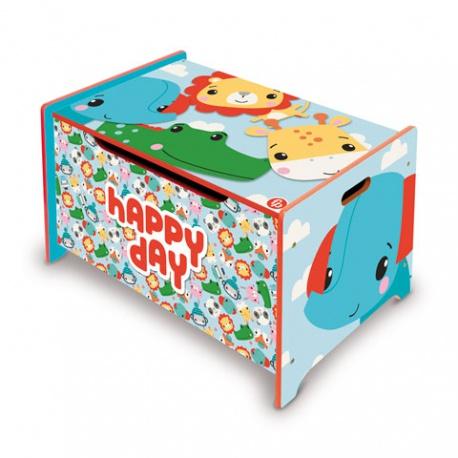 Detský drevený nábytok 2v1 FISHER PRICE Lavica / Box na hračky, FP10299