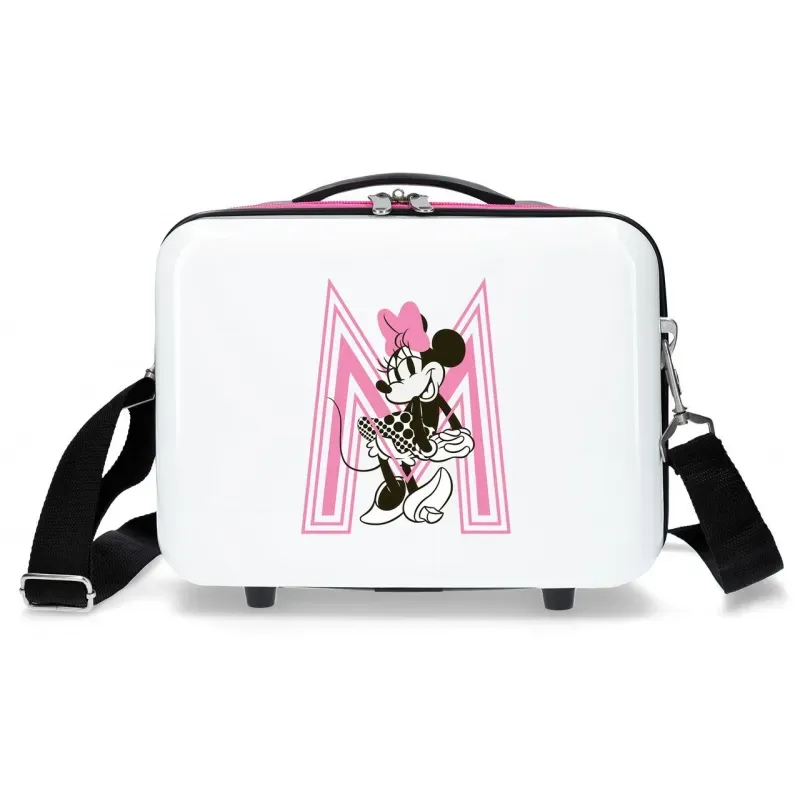 JOUMMA BAGS ABS Cestovný kozmetický kufrík MINNIE MOUSE Pink, 21x29x15cm, 9L, 3413922