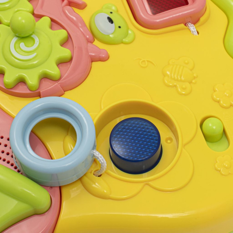 Detské hrajúce edukačné chodítko Baby Mix ružové 3