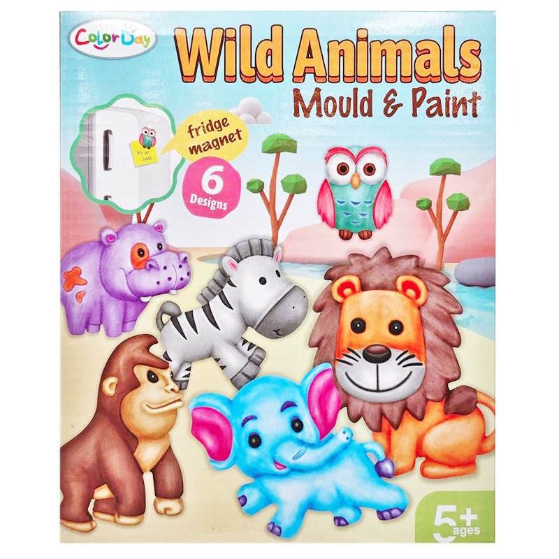 Sádrové odliatky s magnetom zvieratká