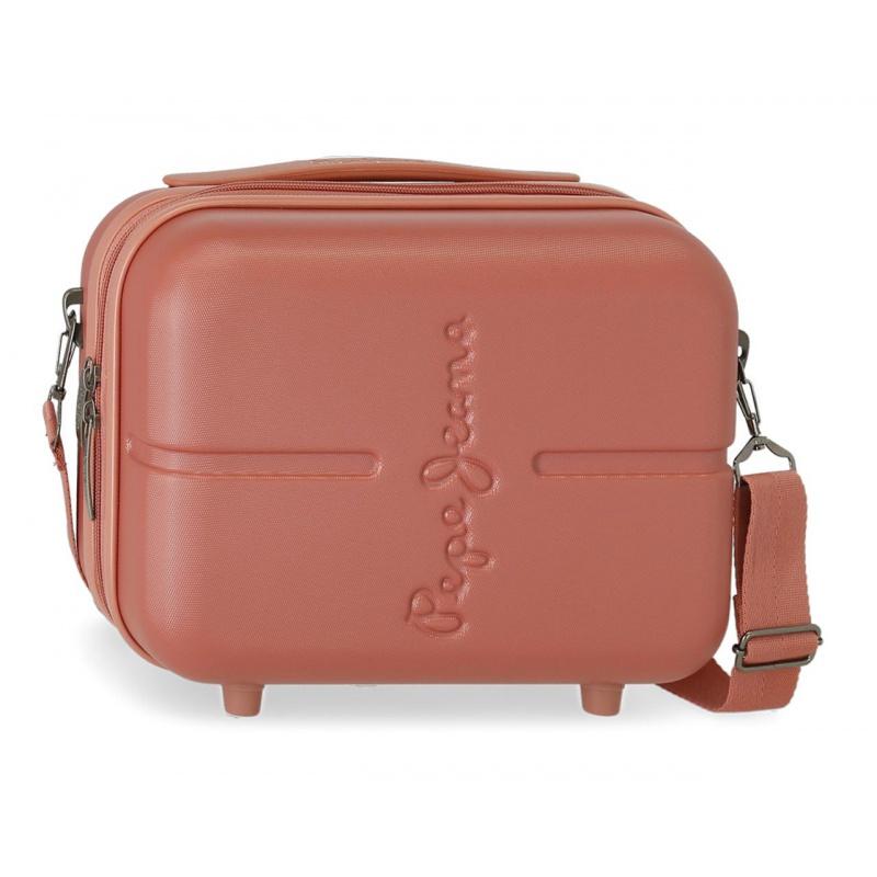 PEPE JEANS Highlight Terracota, Cestovný kozmetický kufrík, 21x29x15cm, 7683926