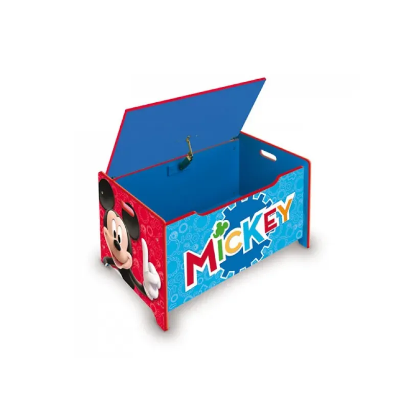 ARDITEX Detský drevený nábytok 2v1 MICKEY MOUSE Lavica / Box na hračky, WD14005