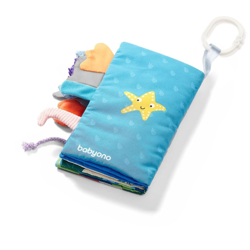 Detská senzorická knižka Baby Ono Go to the ocean 1