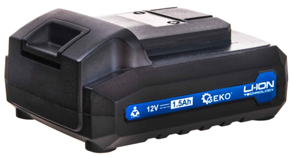 Akumulátorový kompresor 0,2-10,3 Bar, 12V, 1,5Ah batéria, 23l/min, LCD display, GEKO 7