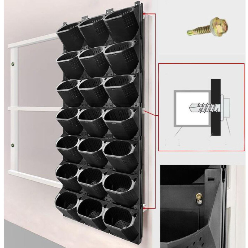 Decor plastový kvetináč na stenu 3
