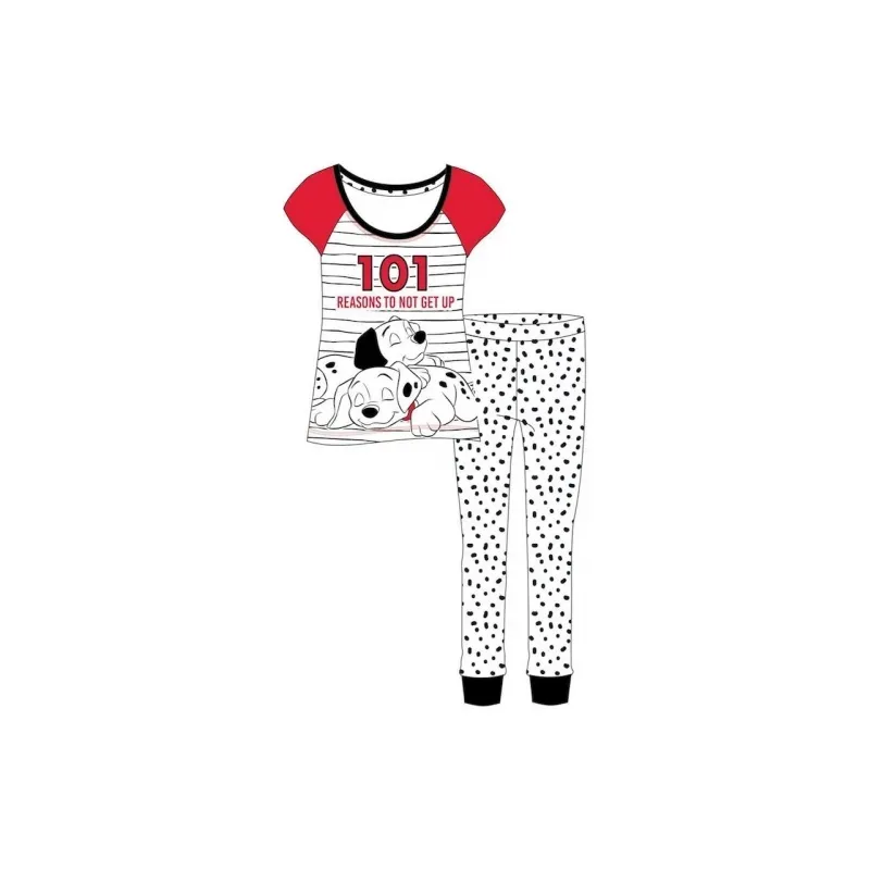 TDP Textiles Dámske bavlnené pyžamo 101 DALMATIÍNCOV - M (medium)