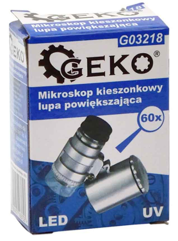 Lupa, vreckový mikroskop, GEKO 3