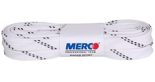 Merco PHW-10 šnúrky do korčúľ, voskované biela, 310cm