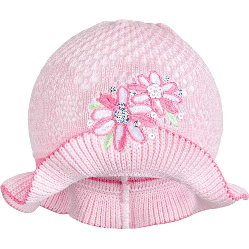 Pletený klobúčik New Baby ružovo-ružovy 104 (3-4r)