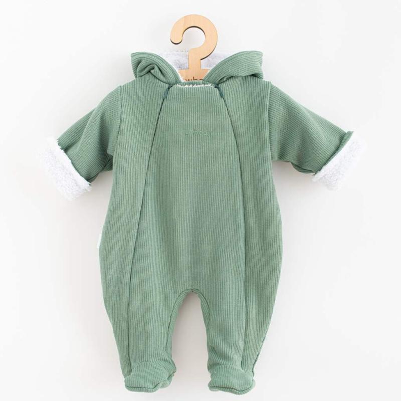 Dojčenská kombinéza s kapucňou New Baby Frosty mint 74 (6-9m)