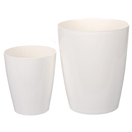 Ornella dekoratívny kvetináč biela 11 cm 3