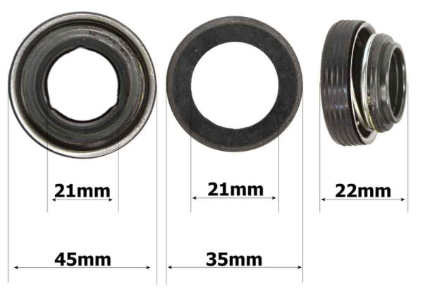 Tesnenie na hriadeľ motorového čerpadla 2"/3", MAR-POL 5