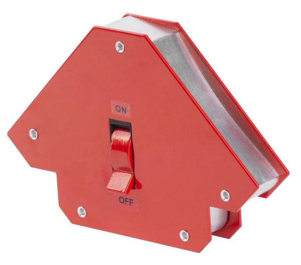 Držiak Strend Pro QJ6007 magnetický, uhlový, s vypínačom, 3-3/4"x3-3/4"x1", max.12 kg, ON/OFF 1