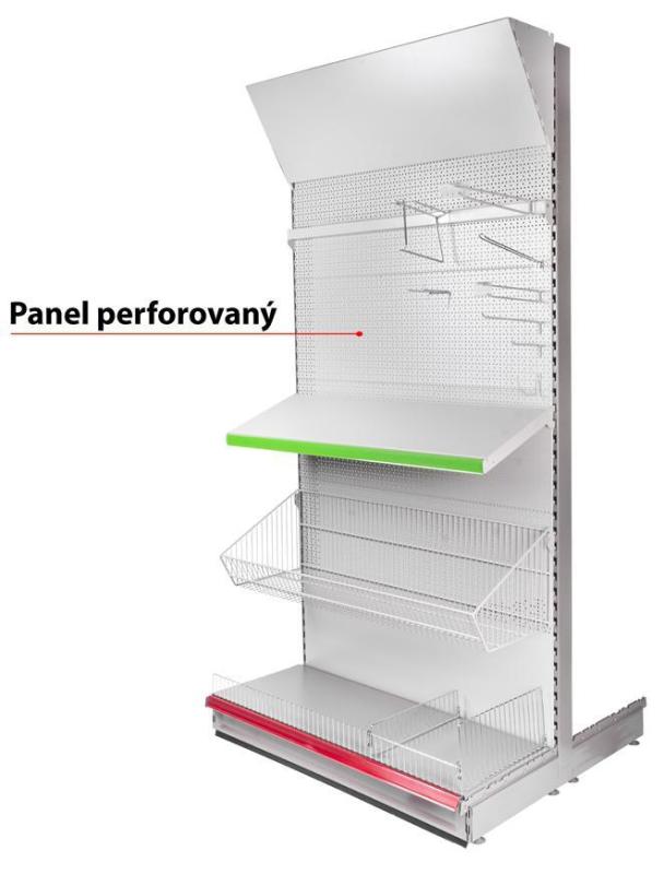 Panel Racks H03 665x400x1.2 mm, perforovaný *S*