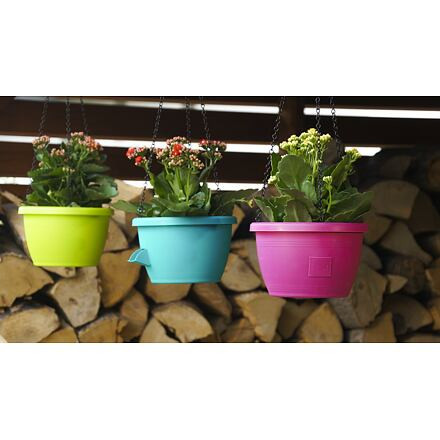 Plastkon Marina závesný kvetináč terakota, 30cm 2