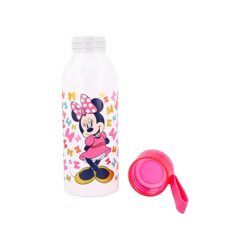 STOR Hliníková fľaša so silikónovým pútkom MINNIE MOUSE, 510ml, 51124