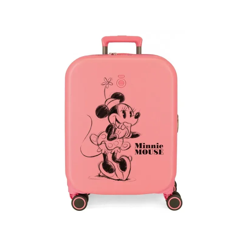 JOUMMA BAGS ABS kufor MINNIE MOUSE Happines Coral, 55x40x20cm, 37L, 3669122 (small)