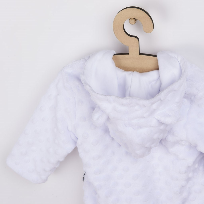 Dojčenský overal z Minky Nicol Bubbles biely 74 (6-9m) 2