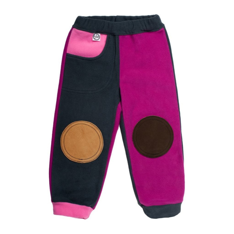 Detské flicáky VG malinovo-antracitové 104/110 1