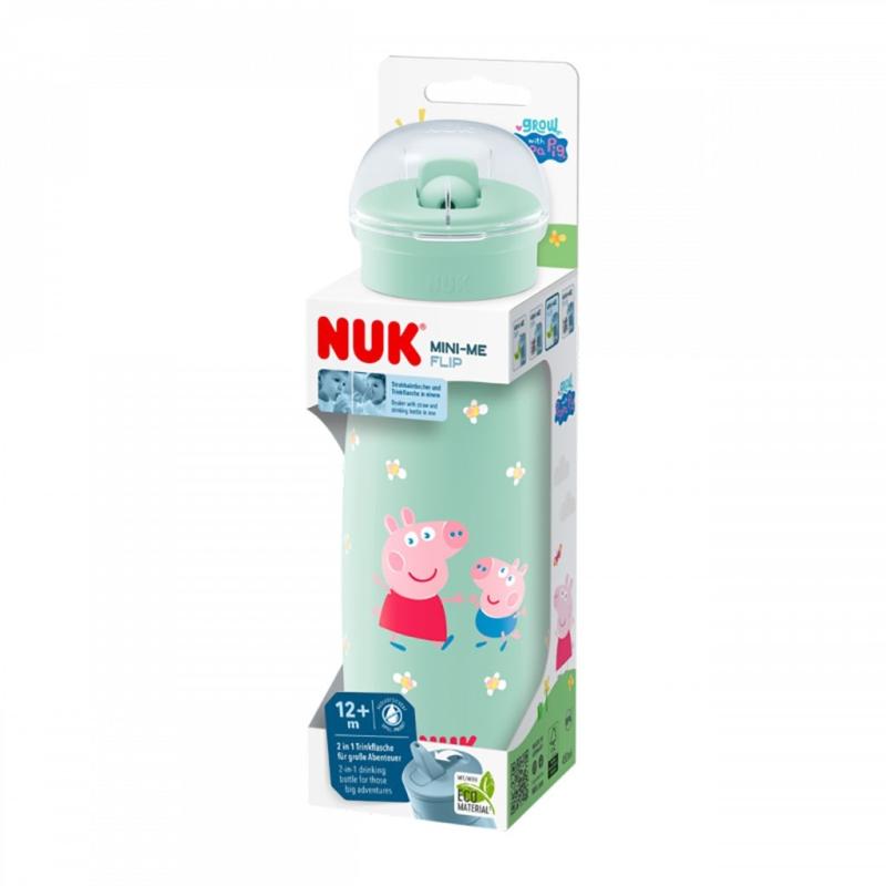 Detská fľaša NUK Mini-Me Flip Peppa Pig 450 ml 12+ m