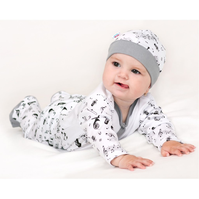 Dojčenská bavlnená košieľka New Baby Music 56 (0-3m) 3