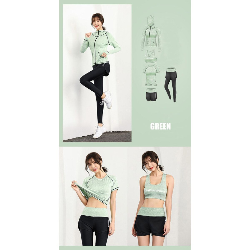 Runner Long 2W fitness set zelená 1