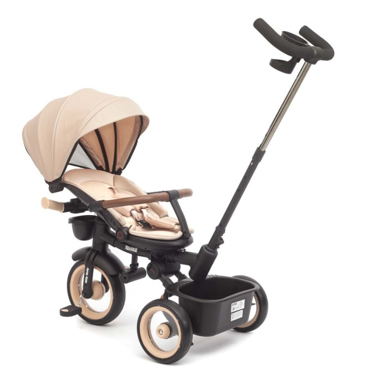 Luxusná detská trojkolka s osvetlením Milly Mally Twinkle beige 4