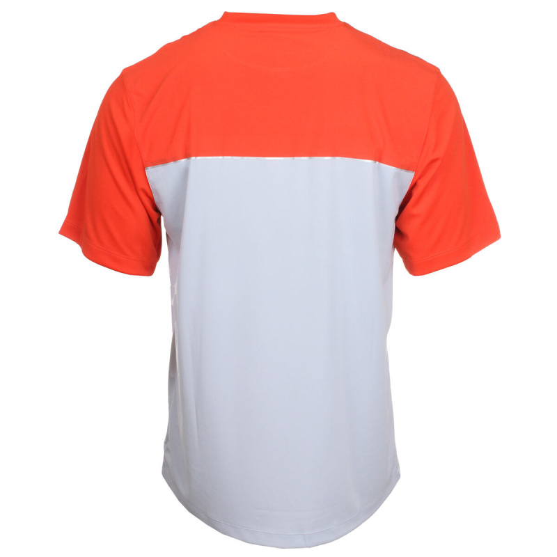 Star Bonded Crew pánske tričko šedá-červená 1