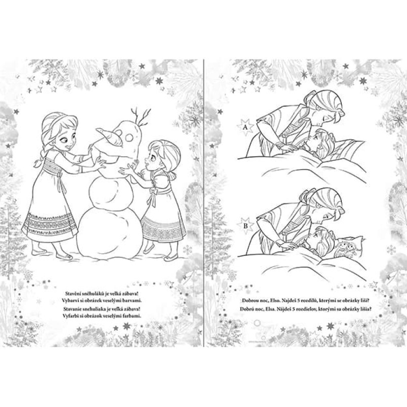 Omalovánky A4 Ľadové kráľovstvo 1