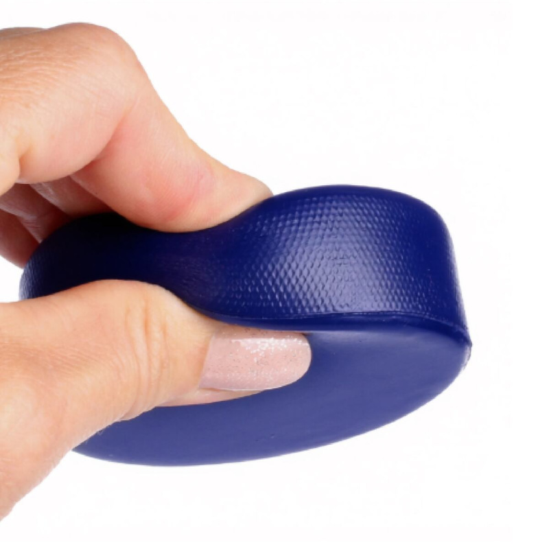 Foam Puck mäkký hokejový puk modrá 1