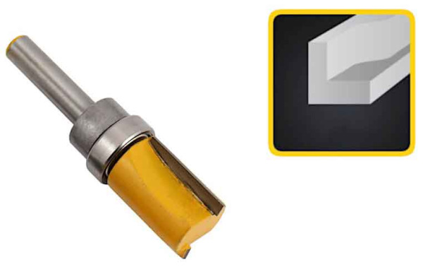 Stopková fréza drážkovacia na drevo, priemer 19 mm, výška 25 mm, stopka 8 mm, XL-TOOLS