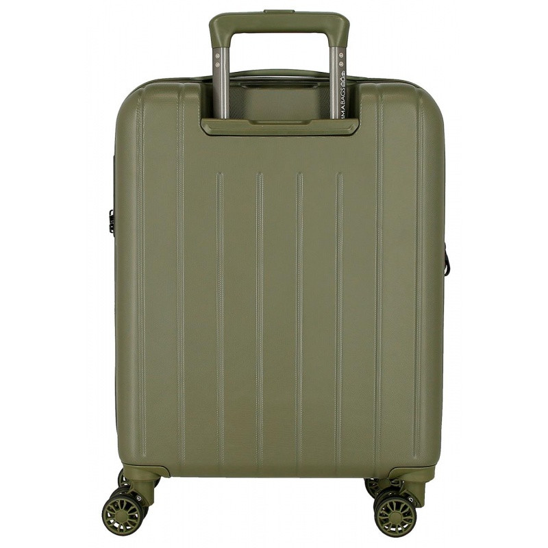 MOVOM Wood Khaki, Škrupinový cestovný kufor, 55x40x20cm, 38L, 531866A (small exp.) 2